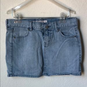 Denim mini skirt